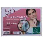 Flashcards A6 dot 50St/Pk weiß