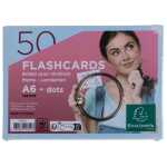 Flashcards A6 dot 50St/Pk blau