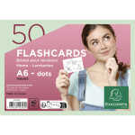 Exacompta Flashcards A6 punkt 50St/Pk grün