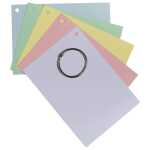Flashcards A6 dot 50St/Pk rosa