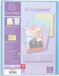 Sichtmappe A5 20Hül. KREACOV PASTEL sort
