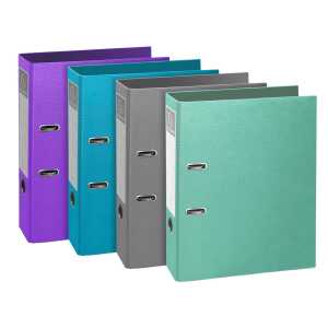 Ordner Karton R80 A4 Teksto sort