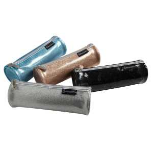 Schlamperm rund Glitter 4Farb sort