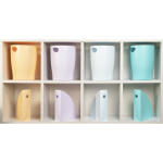 ECOBIN Papkorb Aquarel korallenrot