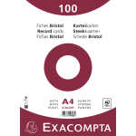 Exacompta Karteikarten A4 dots 100St/Pkg weiss
