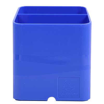 Exacompta Exacompta - 67479D - 1 Stifteköcher PEN-CUBE magnetisch - mit 2 verschiedenen Größen und Höhen - Maße 7,4 x 7,4 x 9,3 cm - Farbe: Eisblau