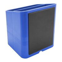 Exacompta Exacompta - 67479D - 1 Stifteköcher PEN-CUBE magnetisch - mit 2 verschiedenen Größen und Höhen - Maße 7,4 x 7,4 x 9,3 cm - Farbe: Eisblau