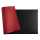Schreibtischunterlage Home Office 35 x 60 cm - Farbe schwarz/rot