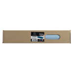 Schreibtischunterlage Home Office 35 x 60 cm Marineblau / Himmelblau