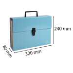 Dokumententasche 18F Aquarel blau