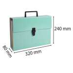 Dokumententasche 18F Aquarel grün