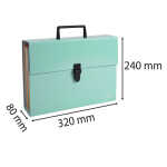 Exacompta Dokumententasche 18F Aquarel Pastelgrün