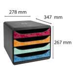 BIG-BOX MAIA - Schubladenbox 4 Schubladen für DIN A4+