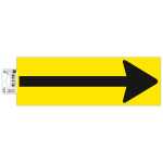 Exacompta Klebeschild Boden Pfeil sw/gb 30x10