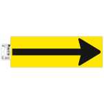 Schild Boden Pfeil sw/gb 30x10