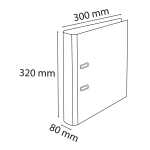 Ordner Rücken rd 80mm Aquarel Korall.