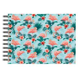 Spiralalbum 50S weiss 23x16 Flamingo