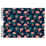 Spiralalbum 50S weiss 32x22 Flamingo