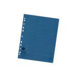 Falken Trennblätter, 24 x 30cm, 230g/m², durchgefärbt, 100er Poly blau