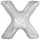 Folienballon Buchstabe X 194099034845