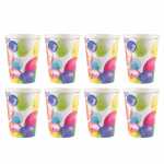 Becher Balloons, 8 Stück, 250 ml, Papier,...
