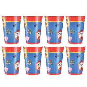 Becher Paw Patrol, 8 Stück, Füllvolumen 250 ml, Papier, Pappbecher,