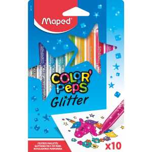 Faserschreiberetui 10ST Glitzer sortiert MAPED M847110 Color Peps