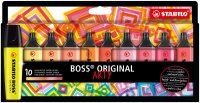 STABILO BOSS ORIGINAL 10er Etui warme Farben...