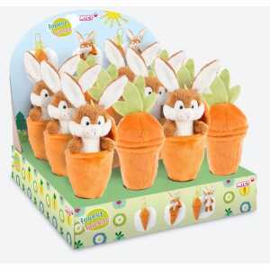 Hase in Karotte 15cm NICI 48089 i.Display