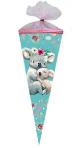 Nestler Schultüte Tüllv. 35 cm rund Koalafam.