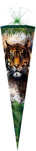 Nestler Schultüte Tüllv. 85 cm 6-eckig Tiger