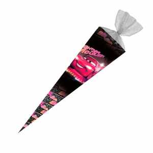 Nestler Schultüte Tüllv. 70 cm rund LED Cars Double Disney