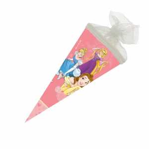 Nestler Schultüte Tüllv. 22 cm rund Princess Shine Disney