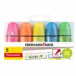 Textmarkeretui Mini 5ST Glitzer Neon EBERHARD FABER 551408