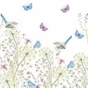 Motivserviette 33x33cm Bio Frühjahr PAPER+DESIGN 197283 Schmetterling