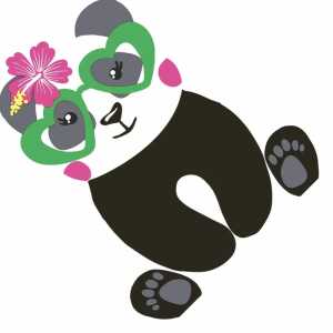 Motivserviette Panda gestanzt PAPER+DESIGN 198232 33 cm