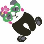 Motivserviette Panda gestanzt PAPER+DESIGN 198232 33 cm