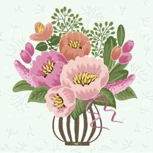 Motivserviette 33x33cm Frühjahr PAPER+DESIGN 198239