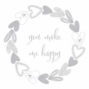 Motivserviette 33x33cm Hochzeit PAPER+DESIGN 198272