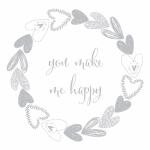 Motivserviette 33x33cm Hochzeit PAPER+DESIGN 198272