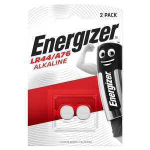 ENERGIZER Knopfzellen-Batterie Alkaline LR44/A76 1,5Volt 2 Stück