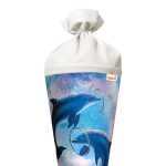 Roth Schultüte 70cm rund Delfine Glitter