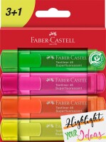 Faber Castell Textmarker TL 46 SF 4er Kartonetui