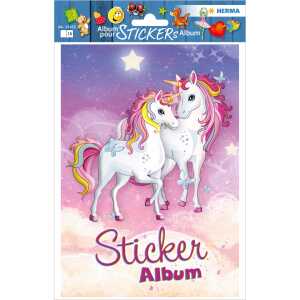 Herma Sticker Sammelalbum 16 Seiten A5 Einhorn best Friends