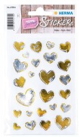 Herma Sticker CREATIVE Herzen Goldfolie 1 Bl