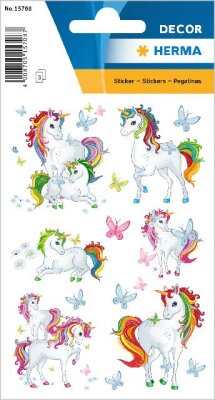 Herma Sticker DECOR Einhorn best Friends 1 Bl