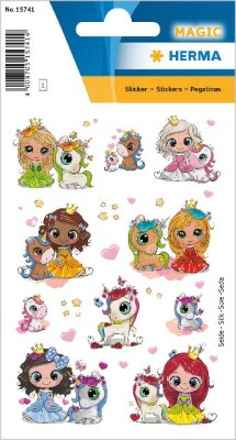 Herma Sticker MAGIC Prinzessin Sweetie & Friends 1 Bl