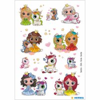 Herma MAGIC Sticker PRINZESSIN SWEETIE&FRIENDS, SEIDE