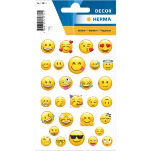 Herma Sticker DECOR Love Lovely Emojis 1 Bl