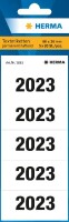 Herma Etiketten für Ordnerrücken Jahreszahlen permanent haftend 60 x 26 mm 2023 weiss 100 Etik.